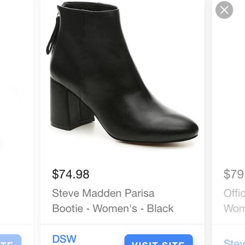 Steve Madden PARISA Black Bootie